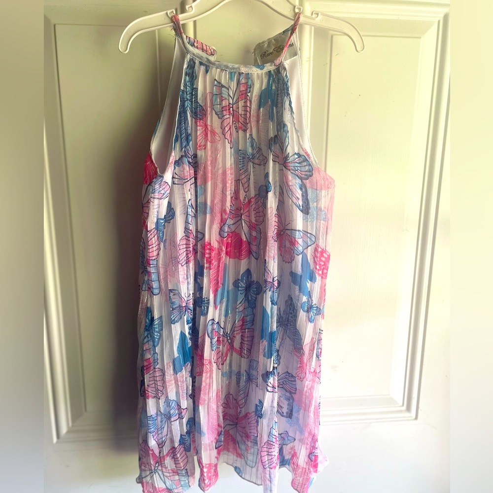 Size 5 floral tank top dress. Rare Editions brand. Smoke and pet free!